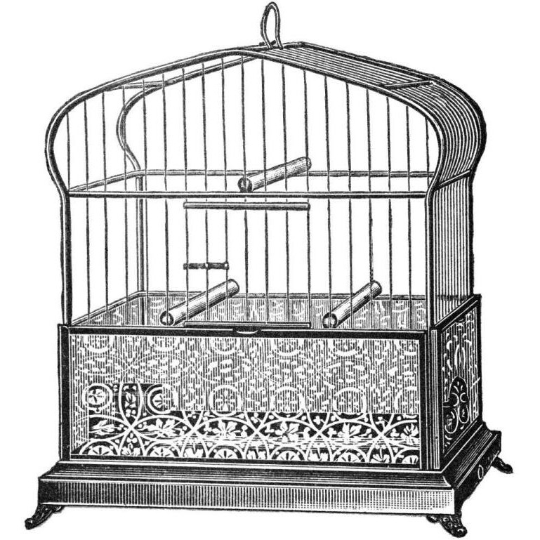 Etchings Birdcage - Onion-peak top, filigree pattern base-Paper Art-26&quotx26"
