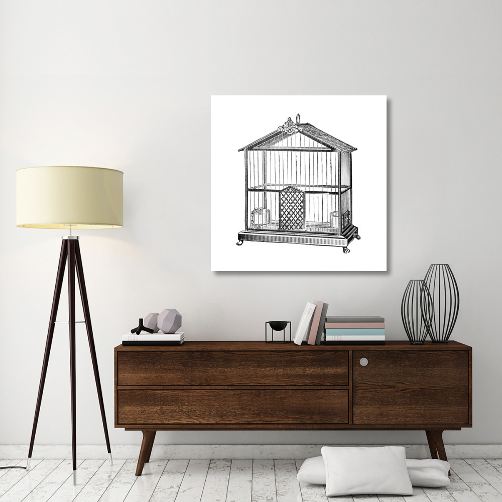 Etchings Birdcage - Peaked top.-Paper Art-42&quotx42"