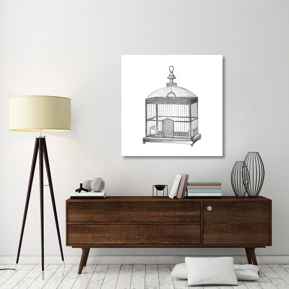 Etchings Birdcage - Arched top, filigree detail.-Paper Art-42&quotx42"