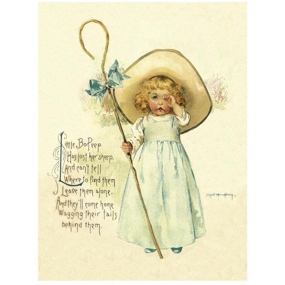 Nursery Rhymes Little Bo Peep-Paper Art-20&quotx26"