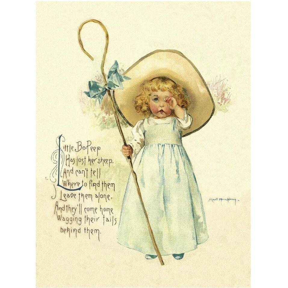 Nursery Rhymes Little Bo Peep-Paper Art-32&quotx42"
