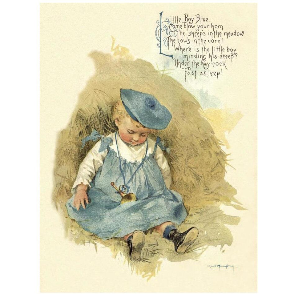 Nursery Rhymes Little Boy Blue-Paper Art-14&quotx18"