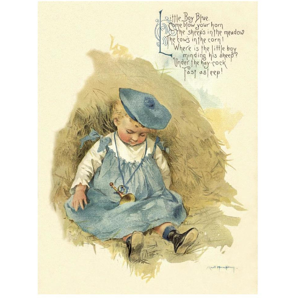 Nursery Rhymes Little Boy Blue-Paper Art-38&quotx50"