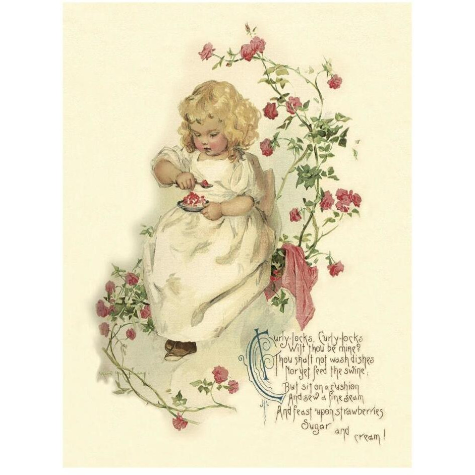 Nursery Rhymes Curly-Locks, Curly-Locks-Paper Art-20&quotx26"