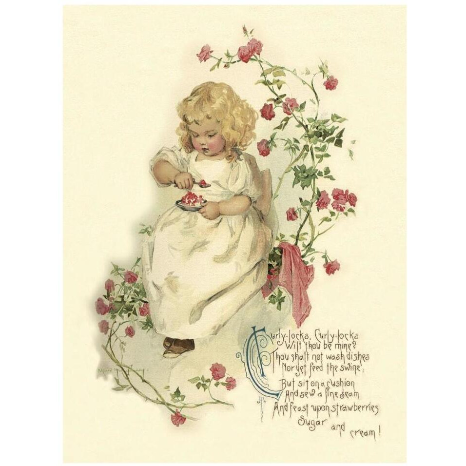 Nursery Rhymes Curly-Locks, Curly-Locks-Paper Art-26&quotx34"