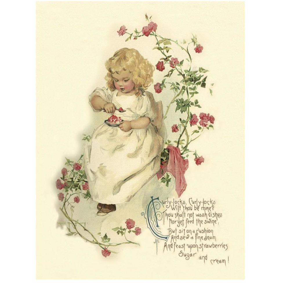 Nursery Rhymes Curly-Locks, Curly-Locks-Paper Art-38&quotx50"