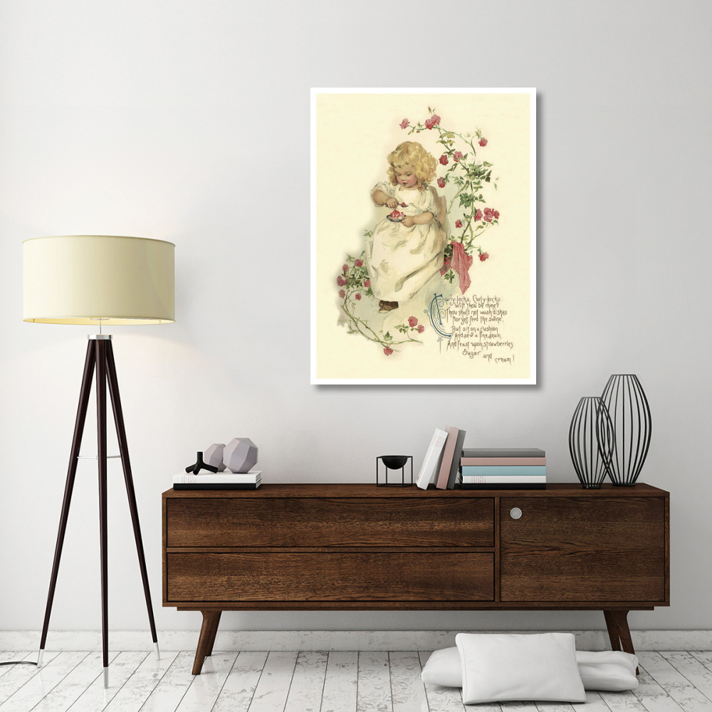 Nursery Rhymes Curly-Locks, Curly-Locks-Paper Art-38&quotx50"
