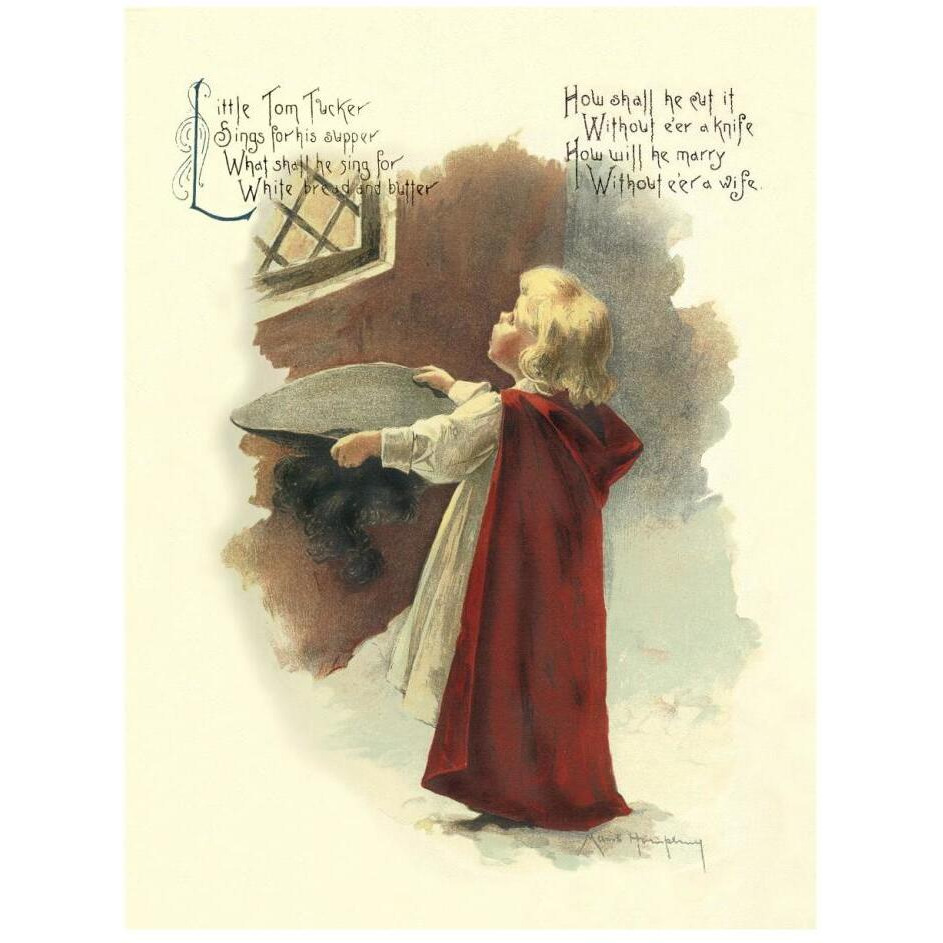 Nursery Rhymes Little Tom Tucker-Paper Art-20&quotx26"