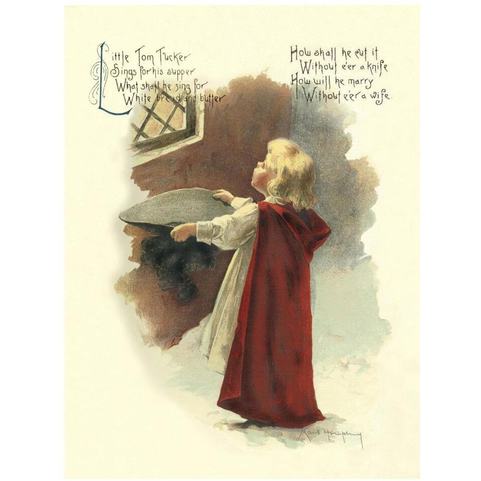 Nursery Rhymes Little Tom Tucker-Paper Art-26&quotx34"