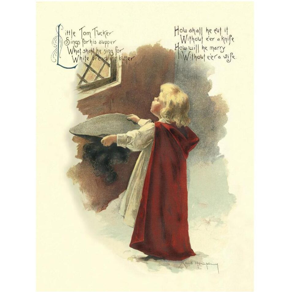 Nursery Rhymes Little Tom Tucker-Paper Art-32&quotx42"