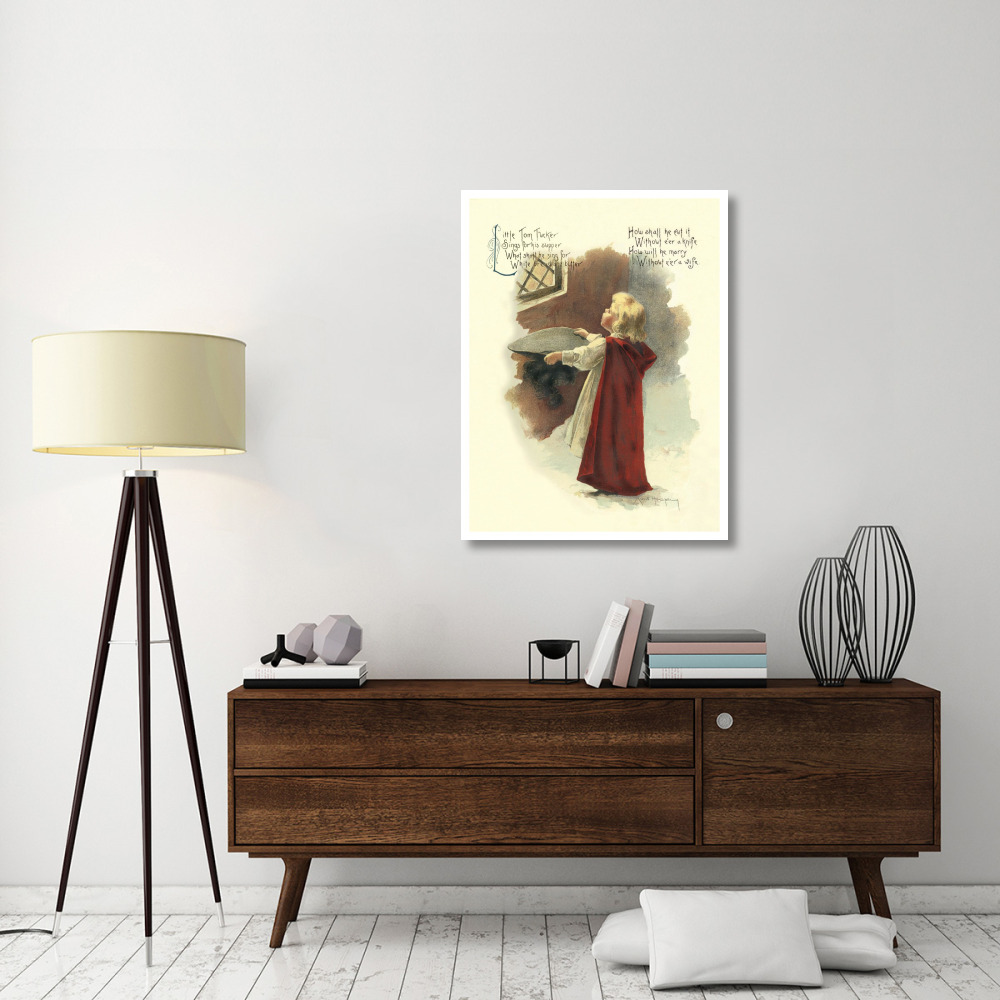 Nursery Rhymes Little Tom Tucker-Paper Art-32&quotx42"