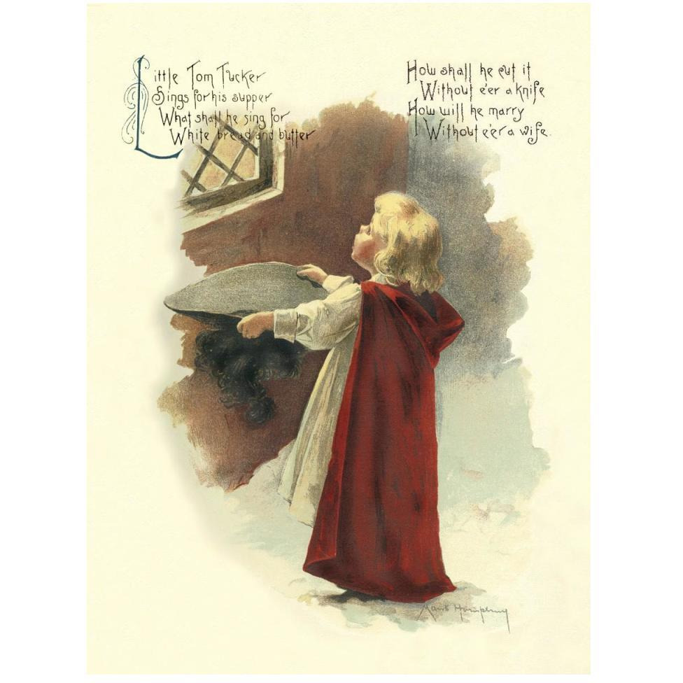 Nursery Rhymes Little Tom Tucker-Paper Art-38&quotx50"