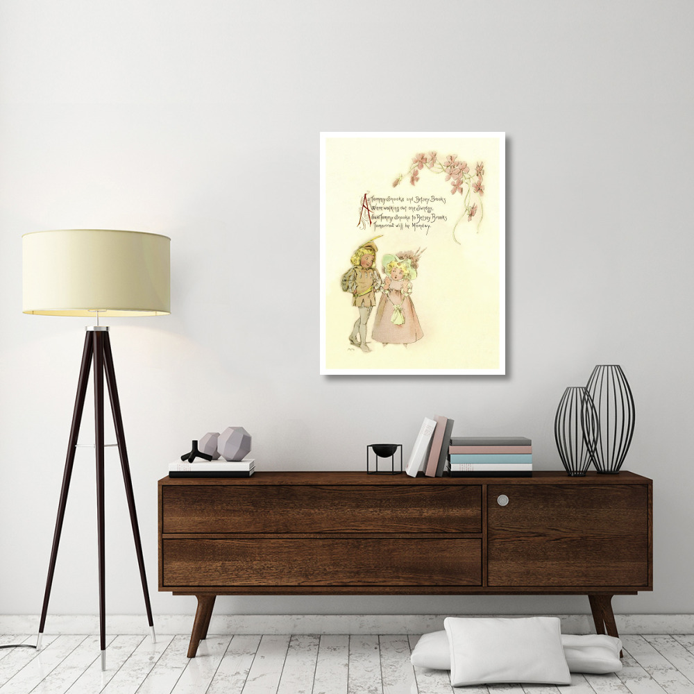 Nursery Rhymes Tommy Snooks and Betsey Brooks-Paper Art-32&quotx42"