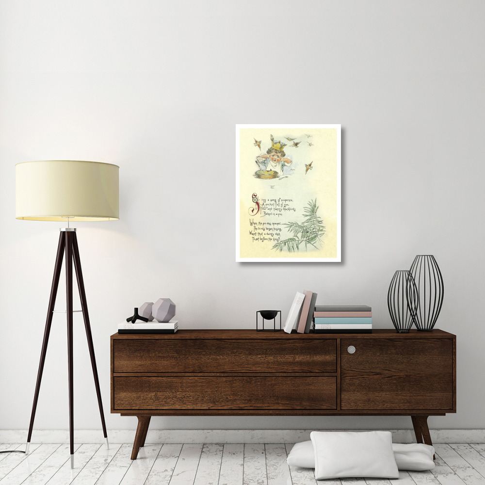 Nursery Rhymes Sing a Song of Sixpence-Paper Art-26&quotx34"