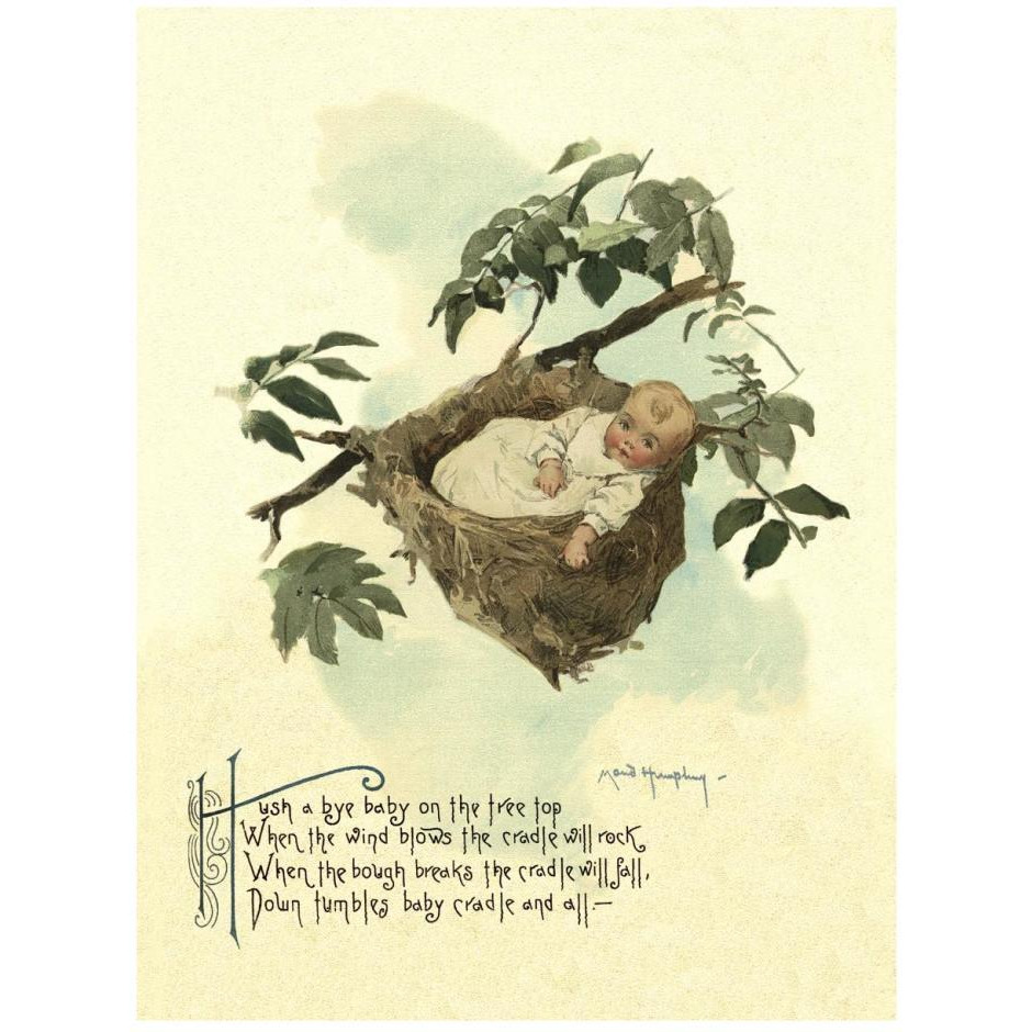 Nursery Rhymes Hush A Bye Baby-Paper Art-20&quotx26"