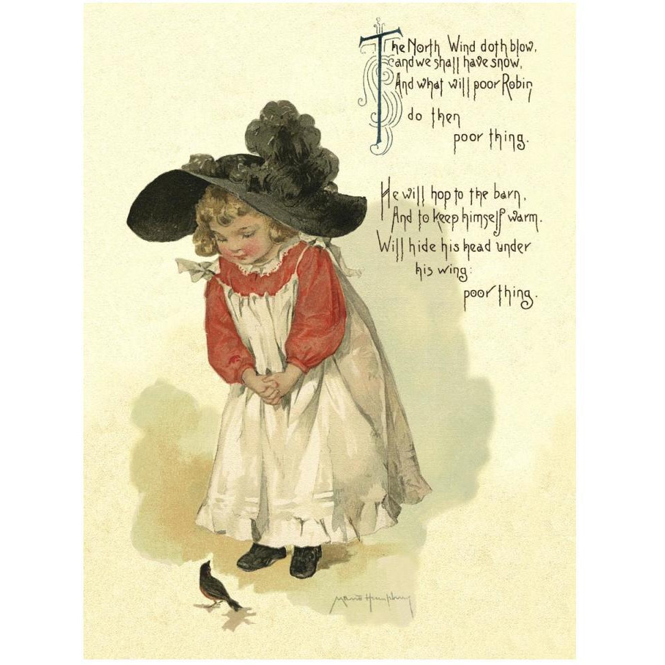 Nursery Rhymes North Wind Doth Blow-Paper Art-38&quotx50"