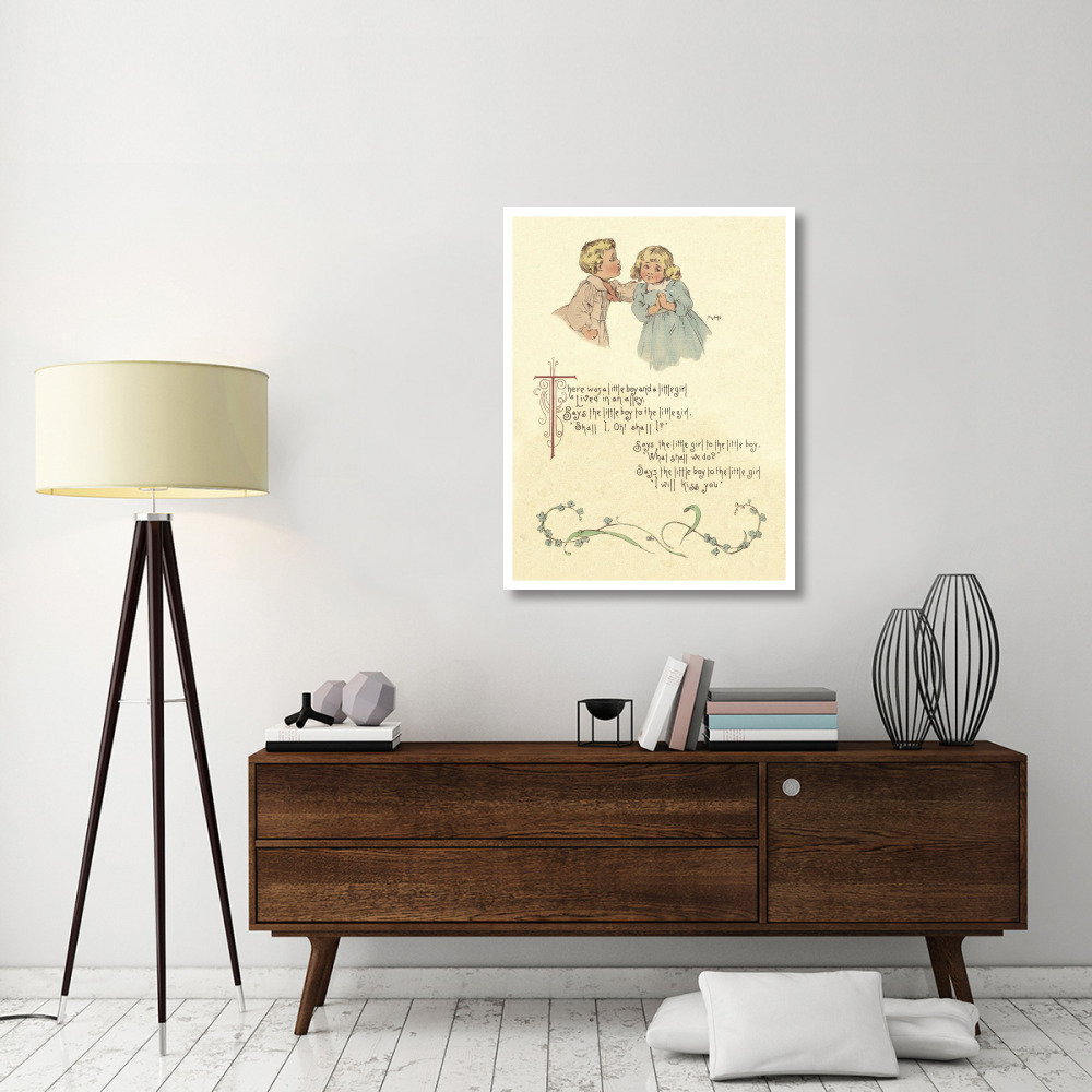 Nursery Rhymes There Was a Little Boy and a Little Girl-Paper Art-32&quotx42"