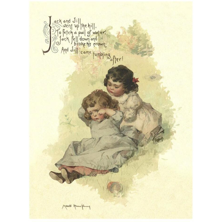 Nursery Rhymes Jack and Jill-Paper Art-20&quotx26"