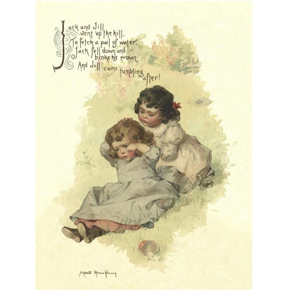Nursery Rhymes Jack and Jill-Paper Art-32&quotx42"