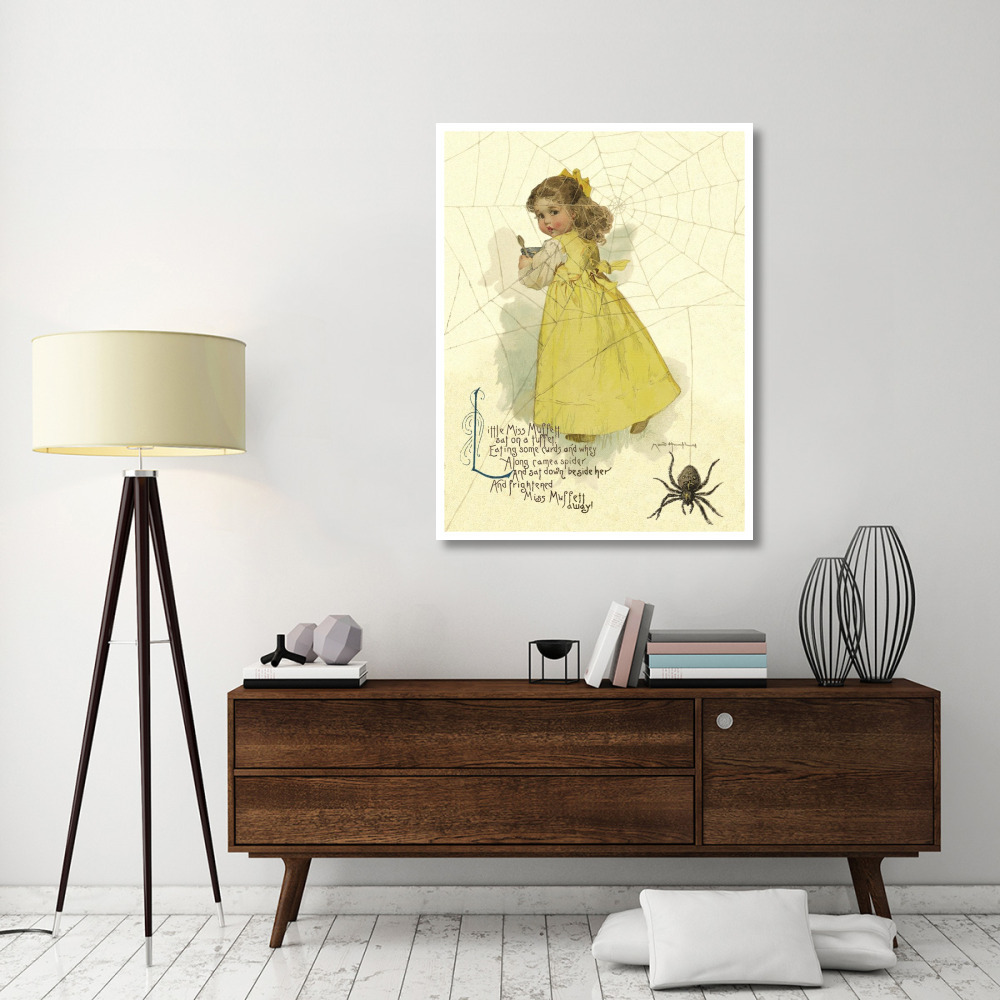 Nursery Rhymes Little Miss Muffett-Paper Art-38&quotx50"