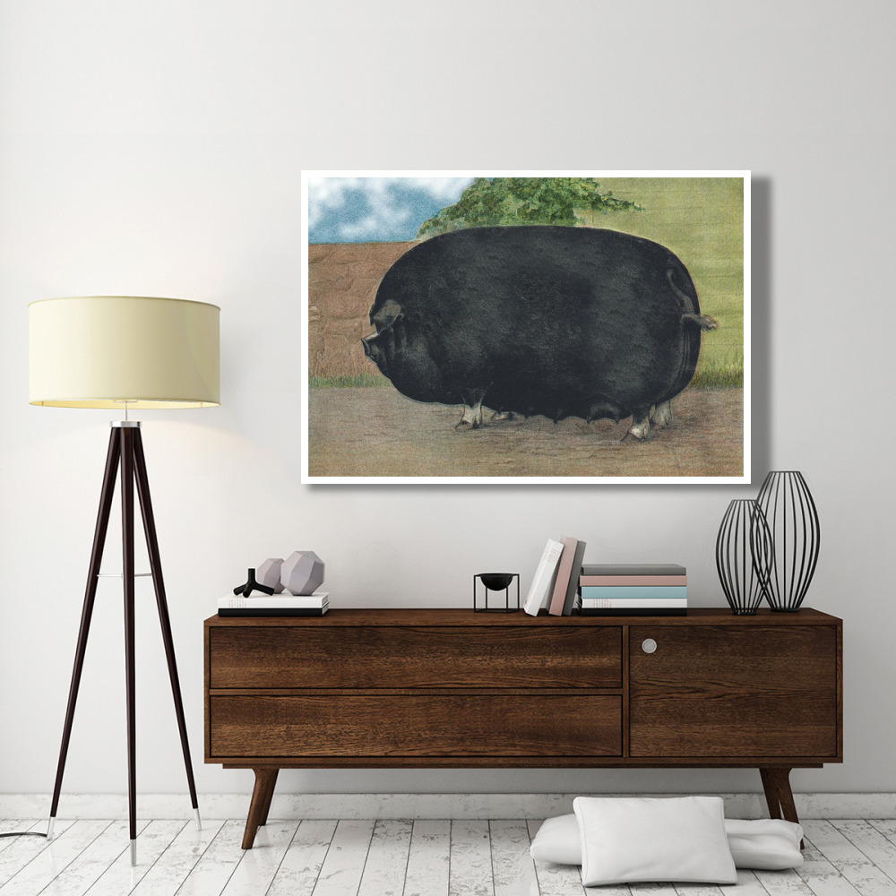 Pigs and Pork Champion Sow-Paper Art-62&quotx42"