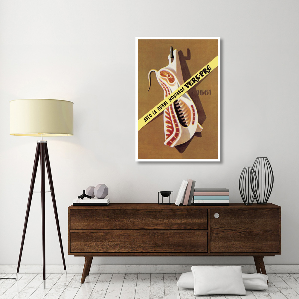 Pigs and Pork Hooked Pork-Paper Art-34&quotx50"