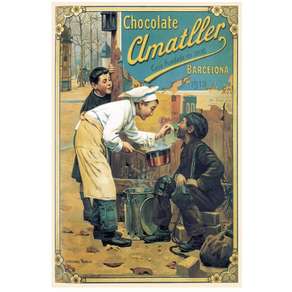 Cooks Chocolate Amatller-Paper Art-18&quotx26"
