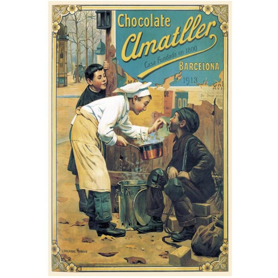 Cooks Chocolate Amatller-Paper Art-22&quotx32"