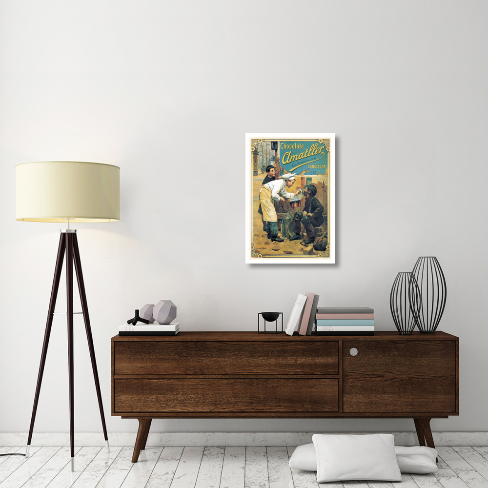 Cooks Chocolate Amatller-Paper Art-22&quotx32"