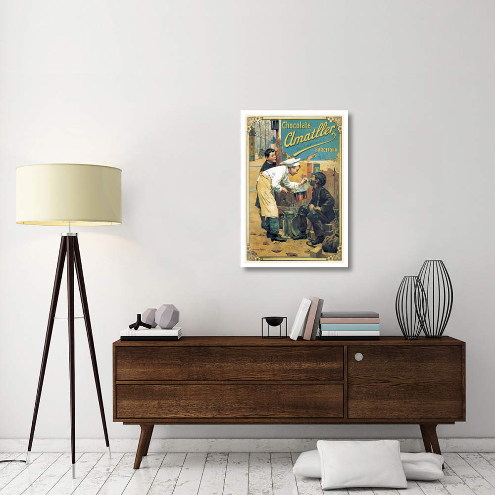 Cooks Chocolate Amatller-Paper Art-26&quotx38"