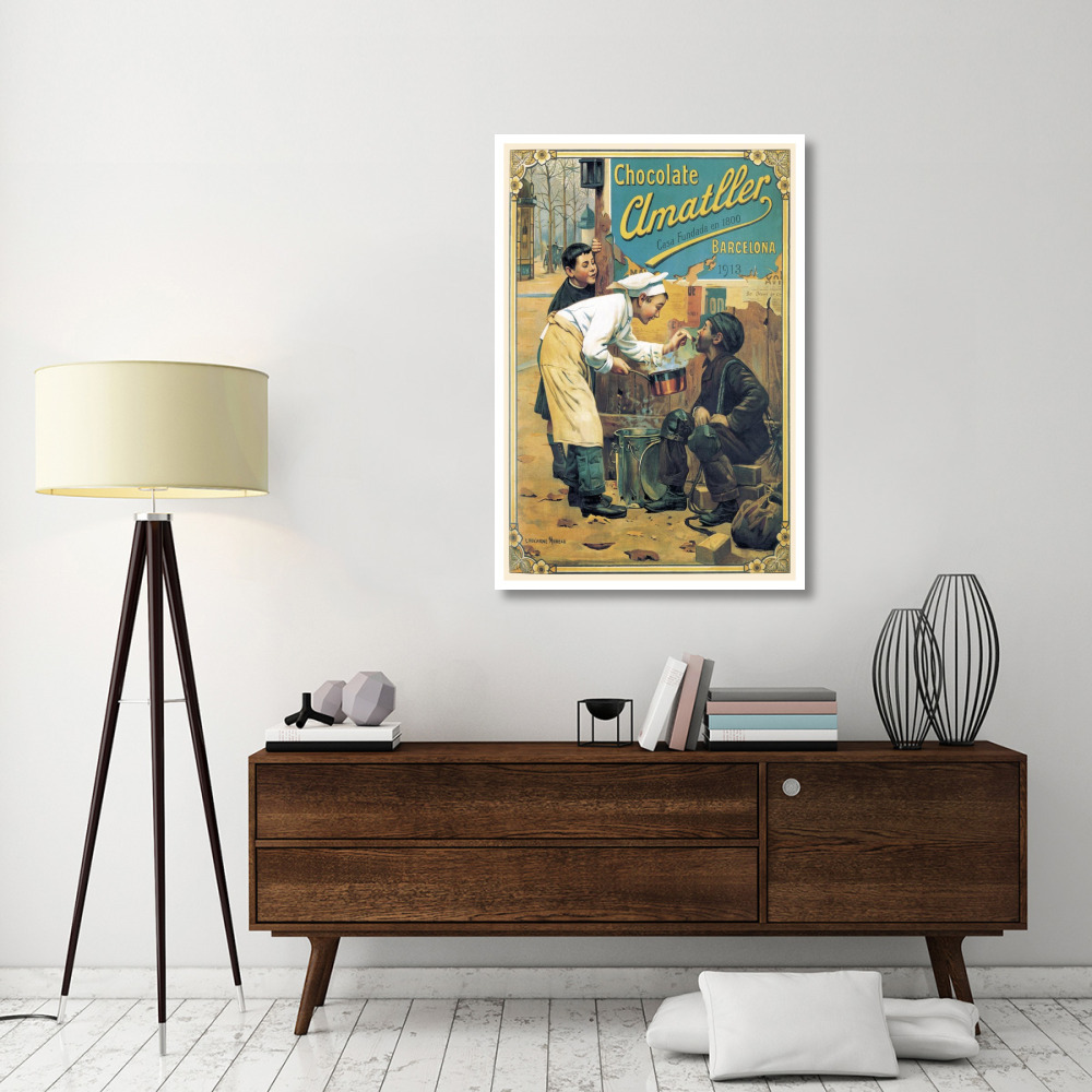 Cooks Chocolate Amatller-Paper Art-34&quotx50"
