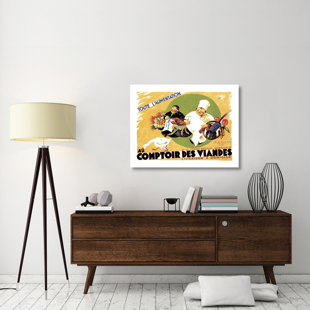 Cooks Au Comptoir des Viandes-Paper Art-42&quotx32"