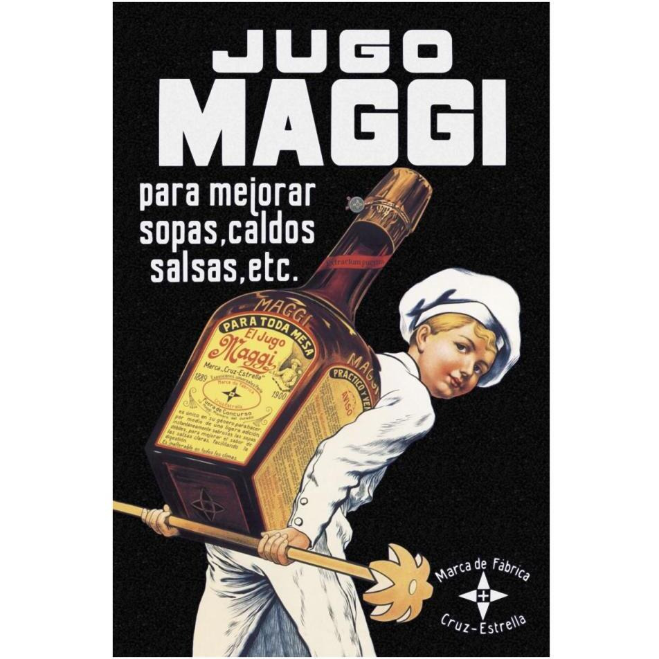 Cooks Jugo Maggi-Paper Art-26&quotx38"