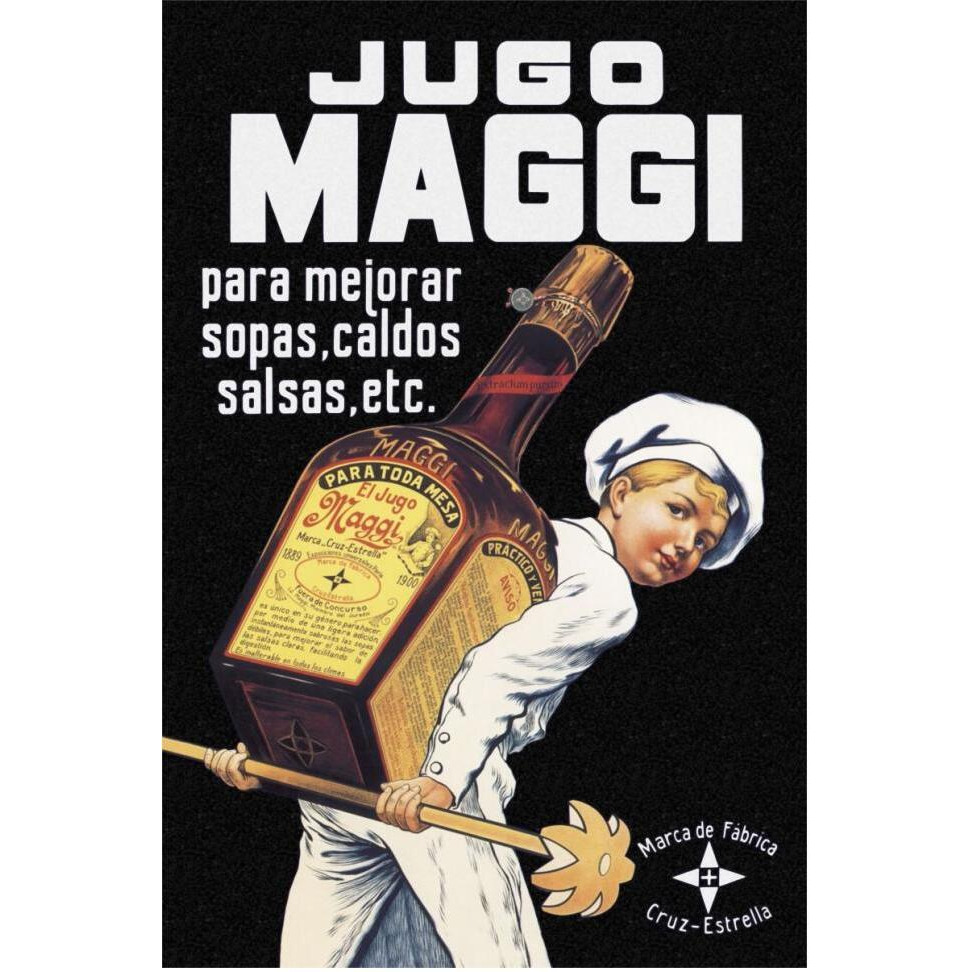 Cooks Jugo Maggi-Paper Art-42&quotx62"