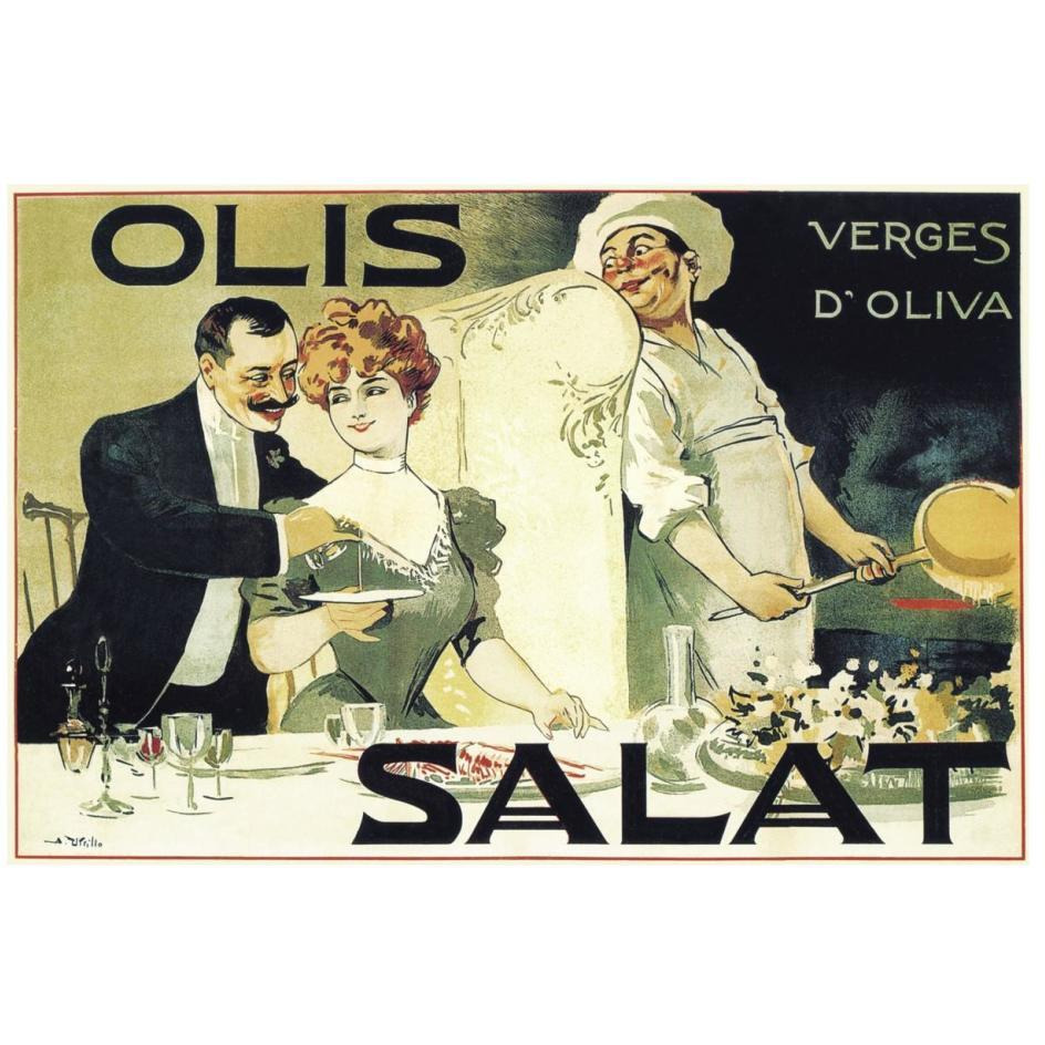 Cooks Olis Salat - Verges d'Oliva-Paper Art-26&quotx18"