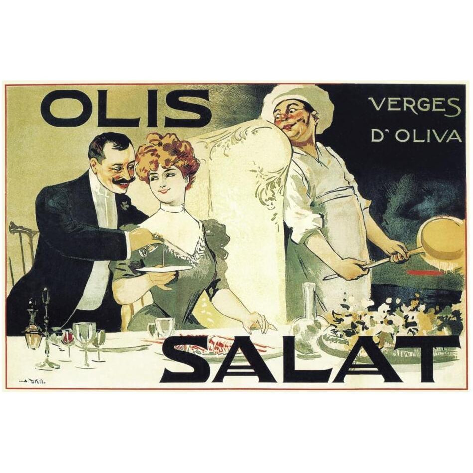 Cooks Olis Salat - Verges d'Oliva-Paper Art-32&quotx22"
