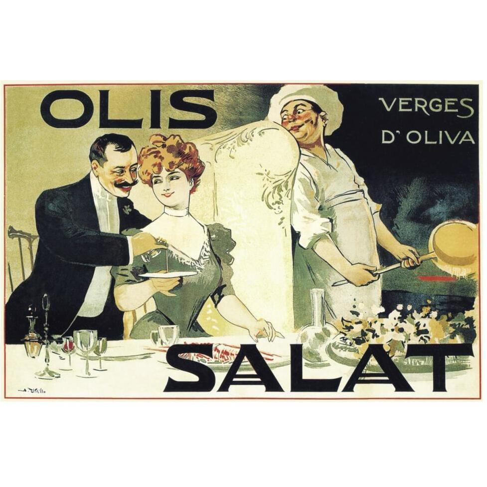 Cooks Olis Salat - Verges d'Oliva-Paper Art-62&quotx42"