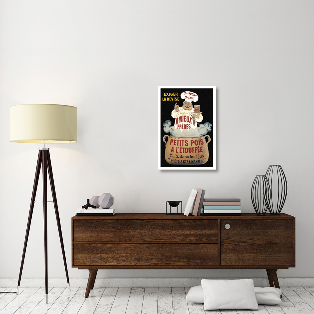 Cooks Amieux Freres - Petits Pois a lEtouffee-Paper Art-22&quotx32"