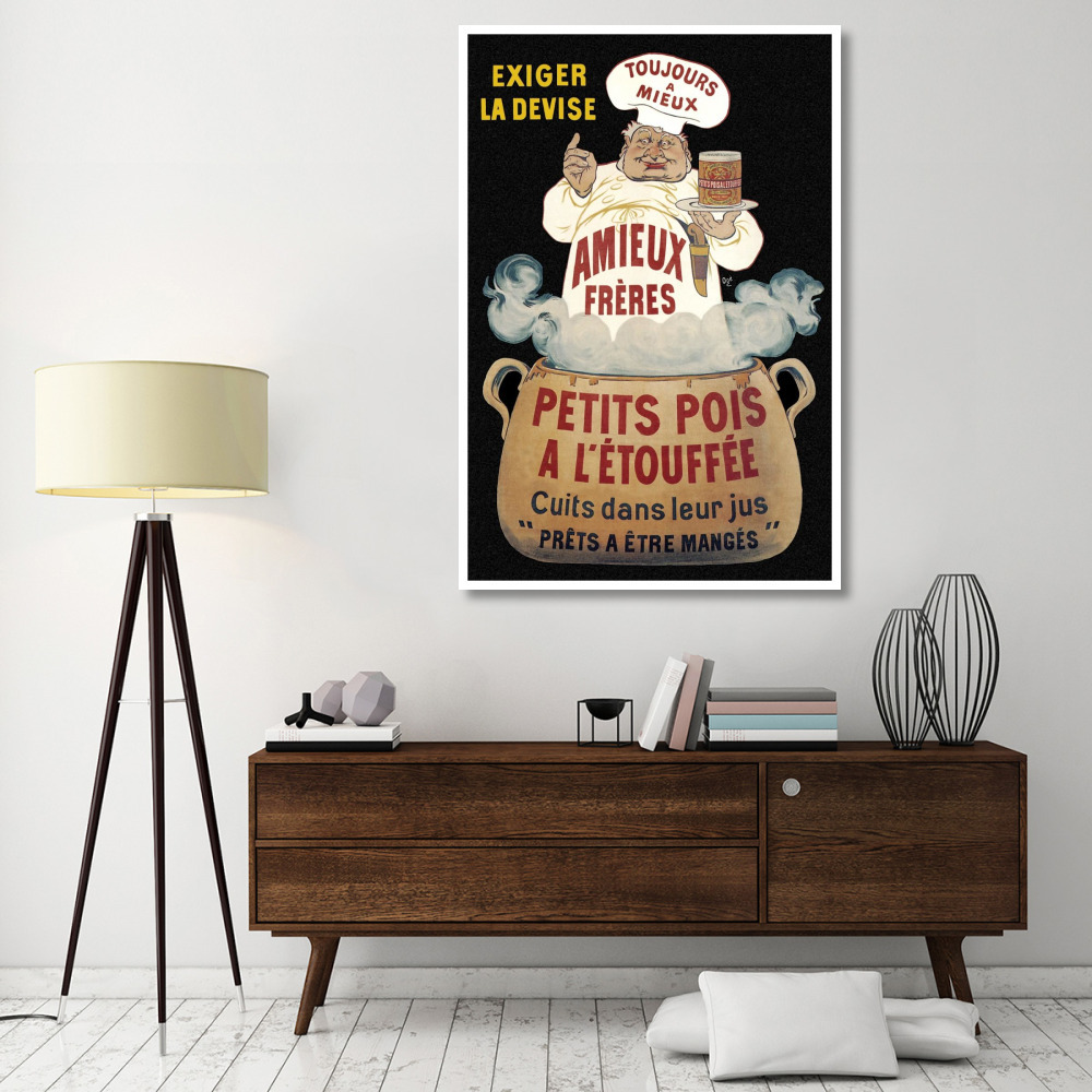 Cooks Amieux Freres - Petits Pois a lEtouffee-Paper Art-42&quotx62"