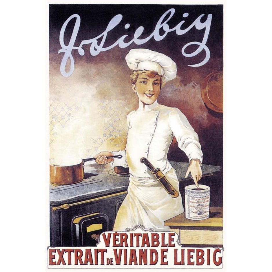 Cooks Veritable - Extrait de Viande Liebig-Paper Art-22&quotx32"