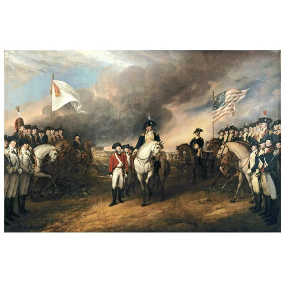 Surrender of Lord Cornwallis-Paper Art-32&quotx22"