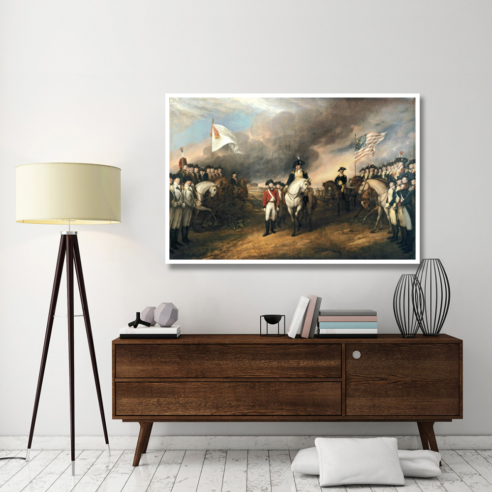 Surrender of Lord Cornwallis-Paper Art-62&quotx42"