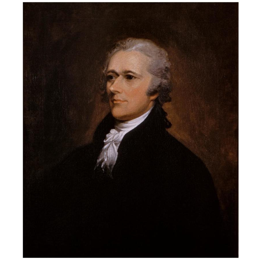 Alexander Hamilton, 1806-Paper Art-15&quotx18"