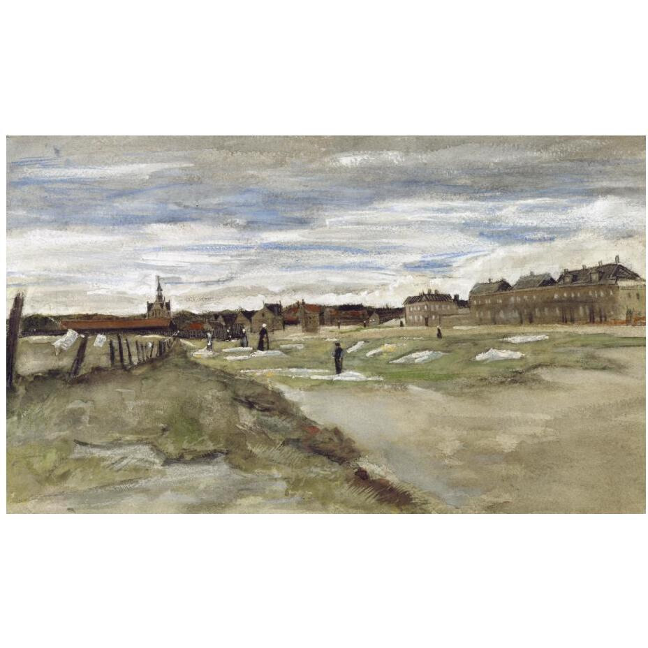 Bleachery at Scheveningen-Paper Art-24&quotx15"