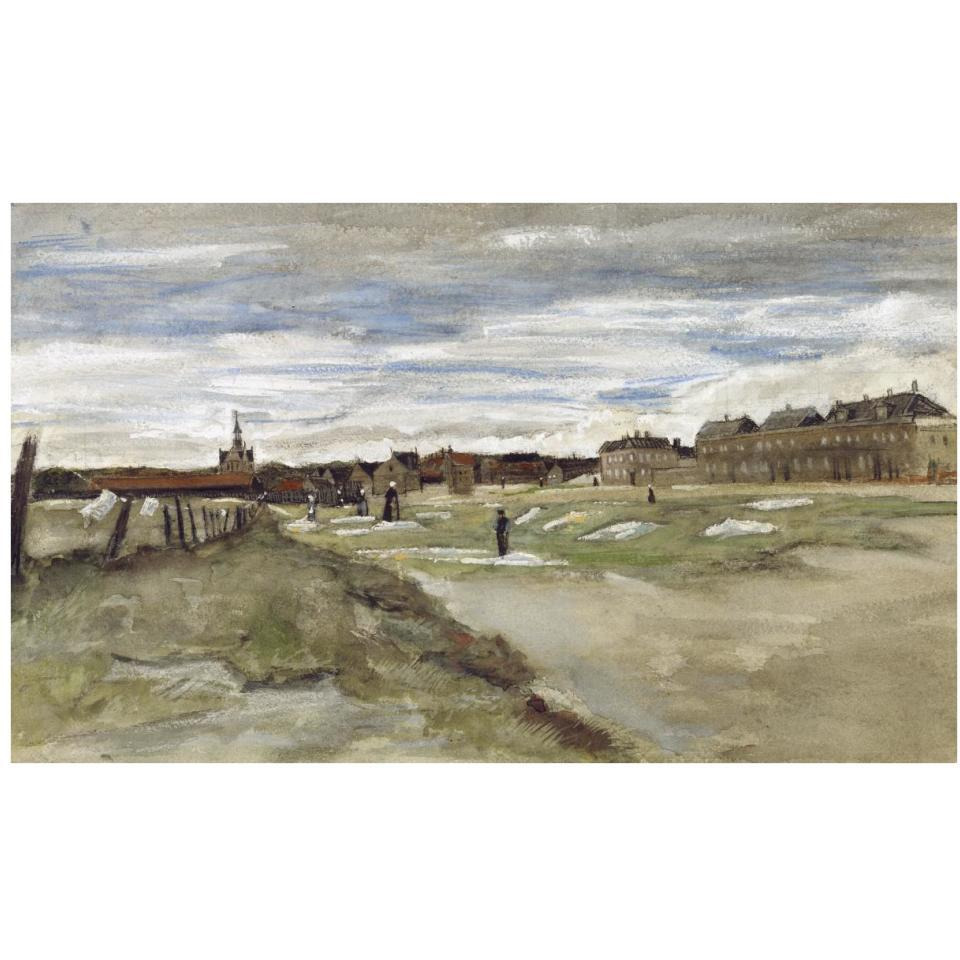 Bleachery at Scheveningen-Paper Art-38&quotx23"