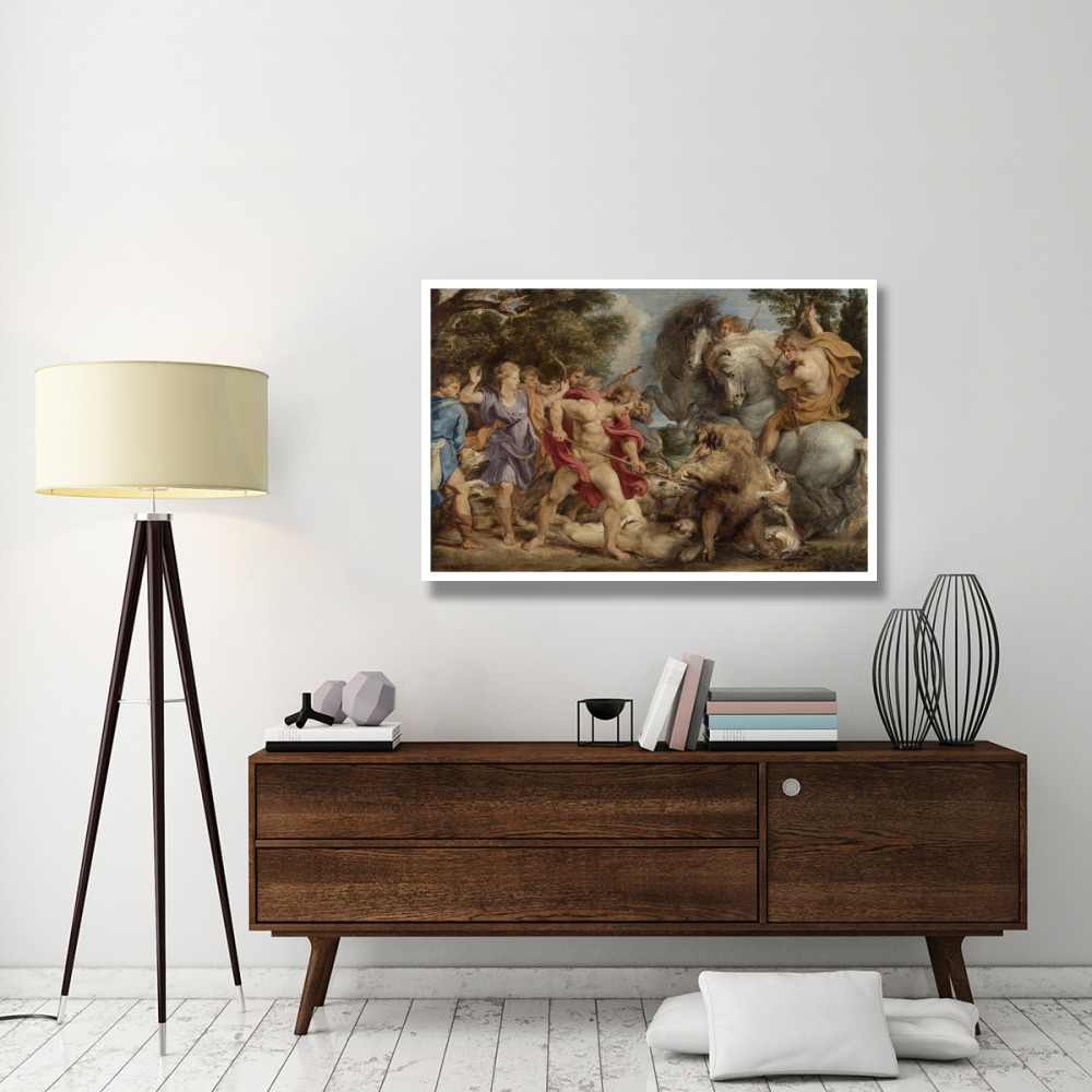 The Calydonian Boar Hunt-Paper Art-50&quotx34"