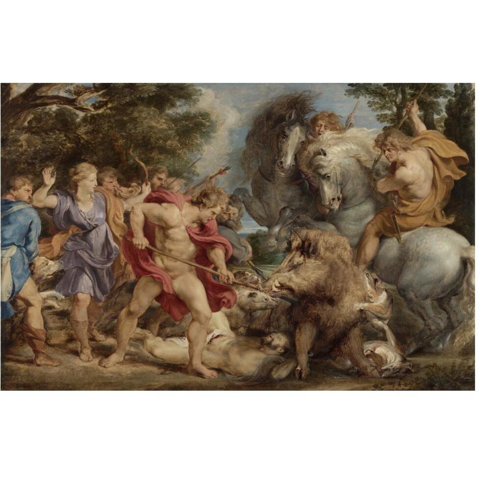 The Calydonian Boar Hunt-Paper Art-62&quotx42"