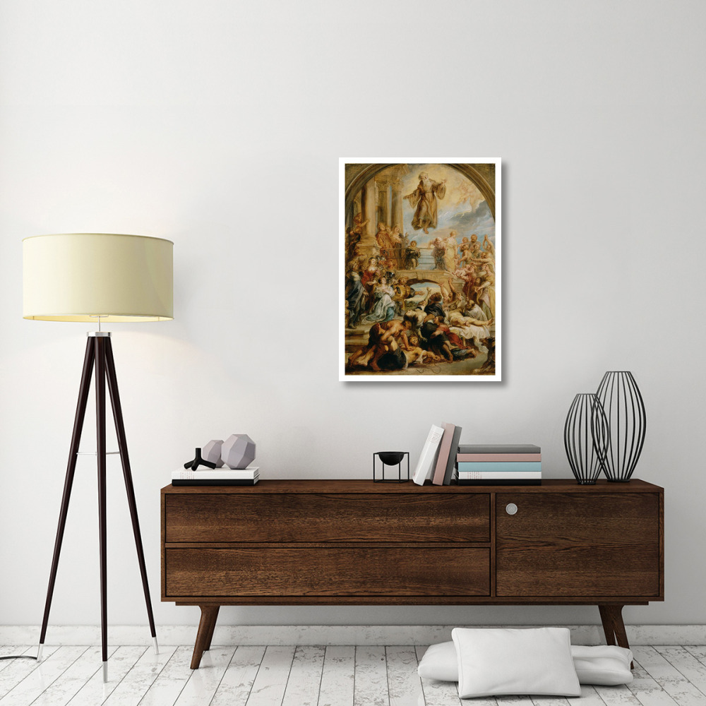 The Miracles of Saint Francis of Paola-Paper Art-28&quotx38"