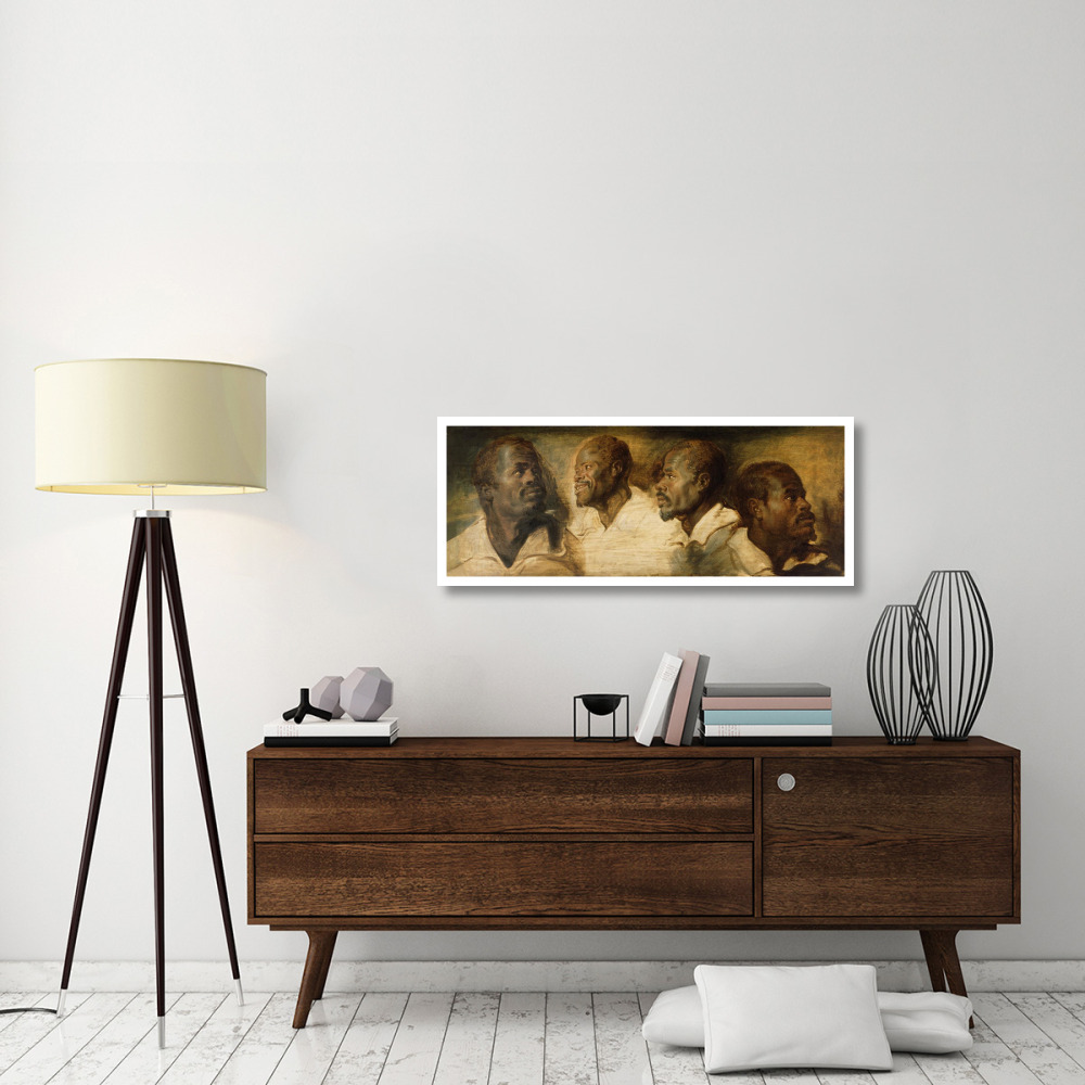 Four Studies of a Male Head-Paper Art-46&quotx19"
