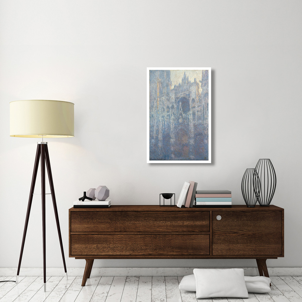 The Portal of Rouen Cathedral in Morning Light-Paper Art-26&quotx38"